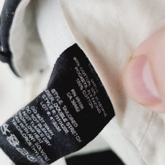 Theory Pants Straight Leg Ankle Cotton Trousers Career Classic Black 2 - Picture 10 of 12